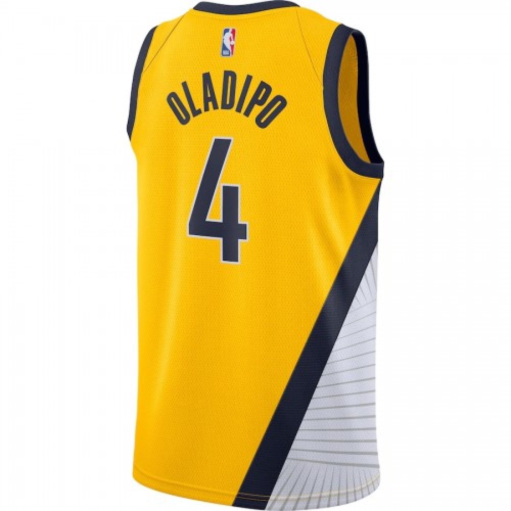 Men's Indiana Pacers Victor Oladipo #4 Jordan Gold 202021 Swingman Jersey - Statement Edition-Pro Kit Vault | Brand New 26/27 Sports Jerseys